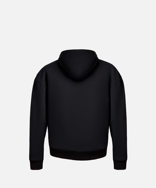 BLACK ZIP HOODIE