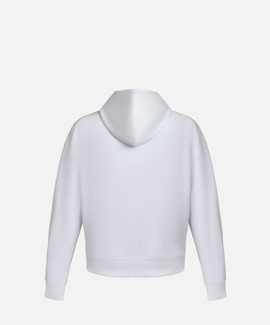 WHITE ZIP HOODIE
