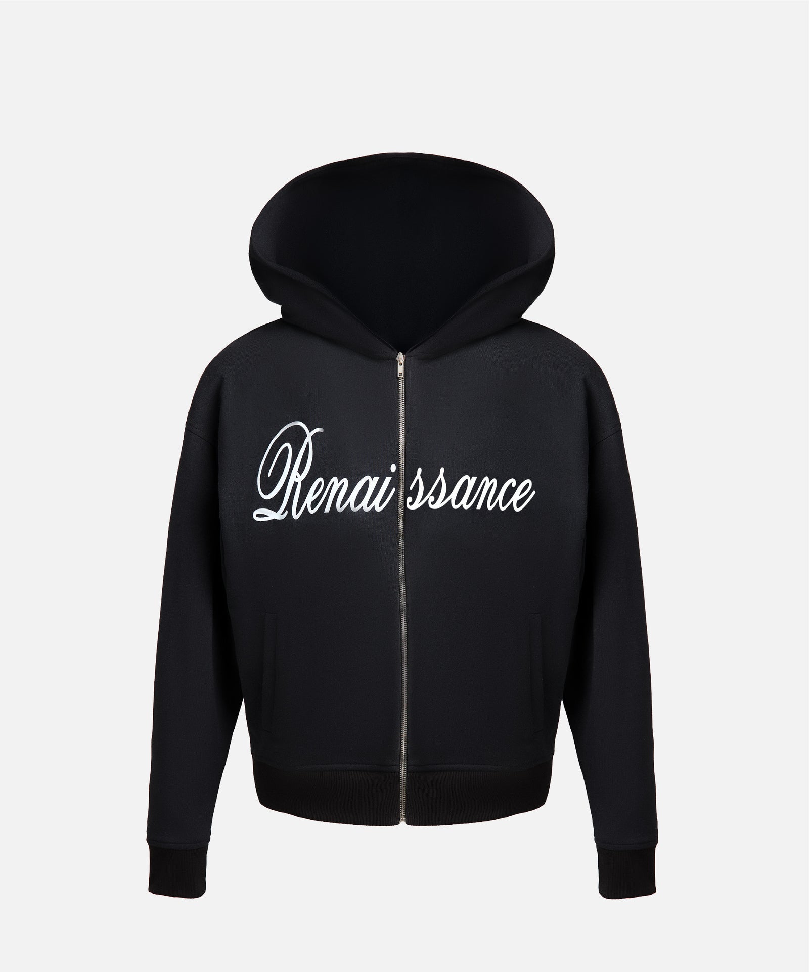 BLACK ZIP HOODIE