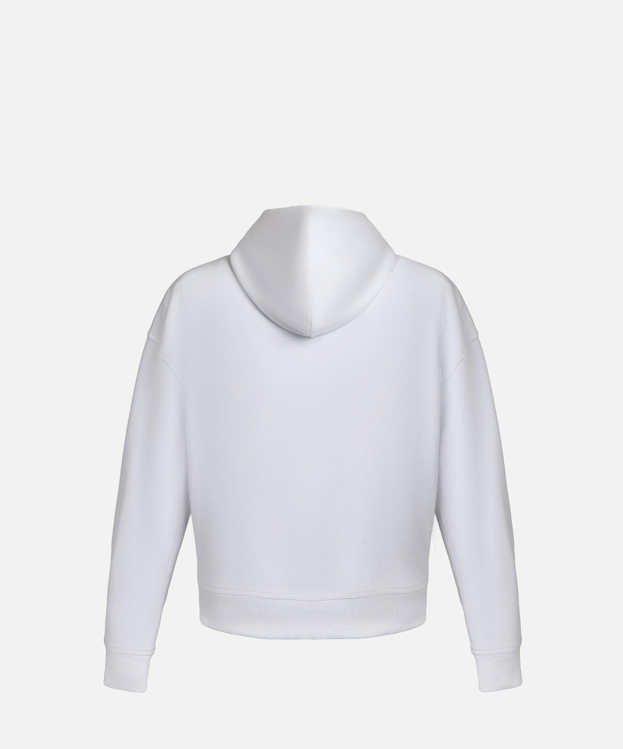 WHITE ZIP HOODIE